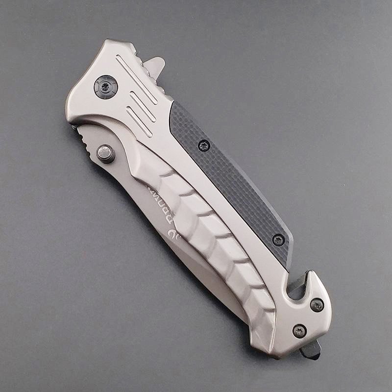 All steel with a high-intensity knife and a multi-purpose knife to protect the body