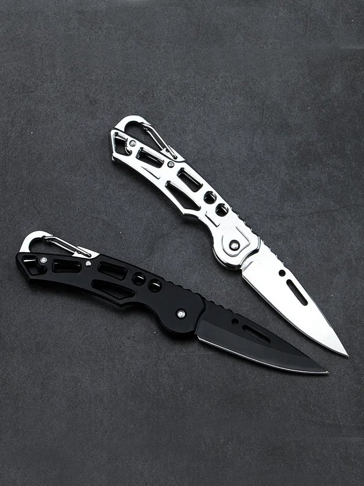 The stainless steel little knife with the high-strength sharp folding knife and the blade with the key to the knife