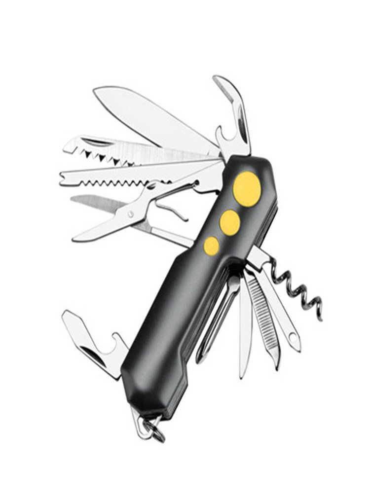The Swiss Army's multifunctional folding of the small knife to survive in the field with the mini camp knife