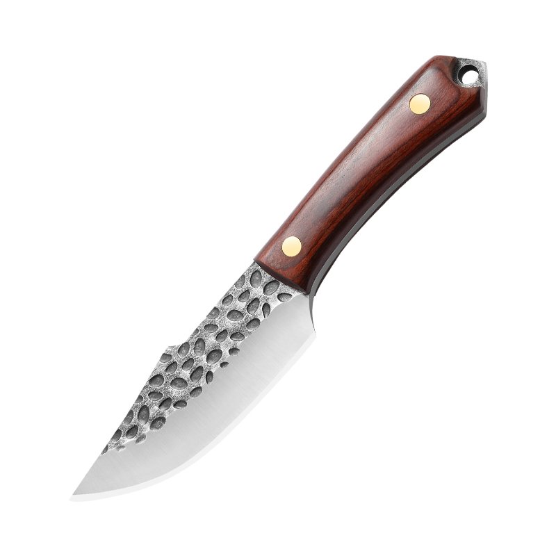 An outdoor stainless steel knife hand-to-hand exercise in Mongolia for a meat knife camping camper with a home fruit knife