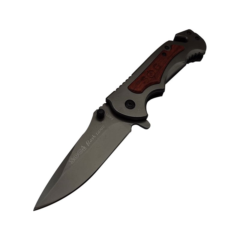 With a high-intensity, multi-purpose, folding knife and a fruit knife