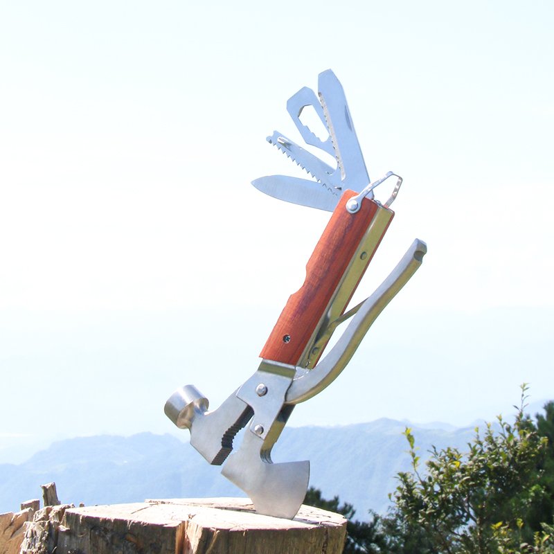 An outdoor multi-purpose max and ax wrench