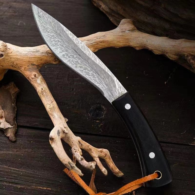 Home fruit knife outside the kitchen with a knife, camping with a knife to make it easier for a Mongolian knife to eat meat knife and steak