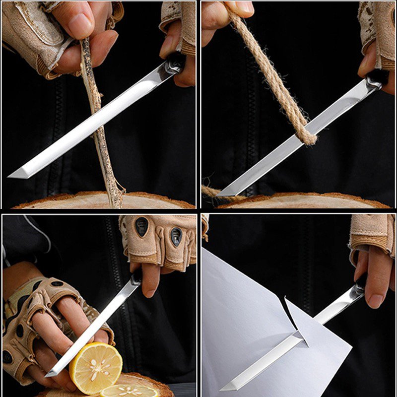 A high-heavy fruit knife outside the country, with a hand and a meat knife, with a tea knife and a sharp blade