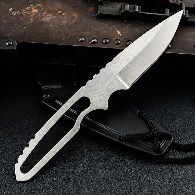 OUTDOOR EDC NECK-STABBING FRUIT CAMP, QUICK DELIVERY CAMP ABS KNIFE, HIGH-STRENGTH SHARP DEFENSIVE KNIFE
