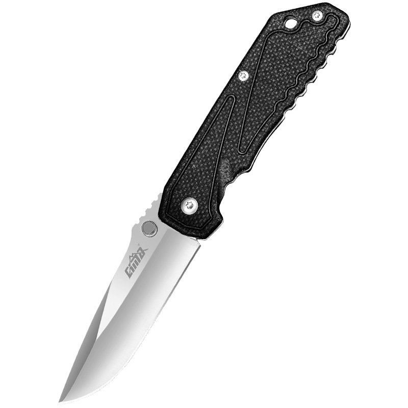 The camper's life knife was accompanied by a sharp, high-strength folding knife, an outdoor survival knife with a body-proof fruit knife