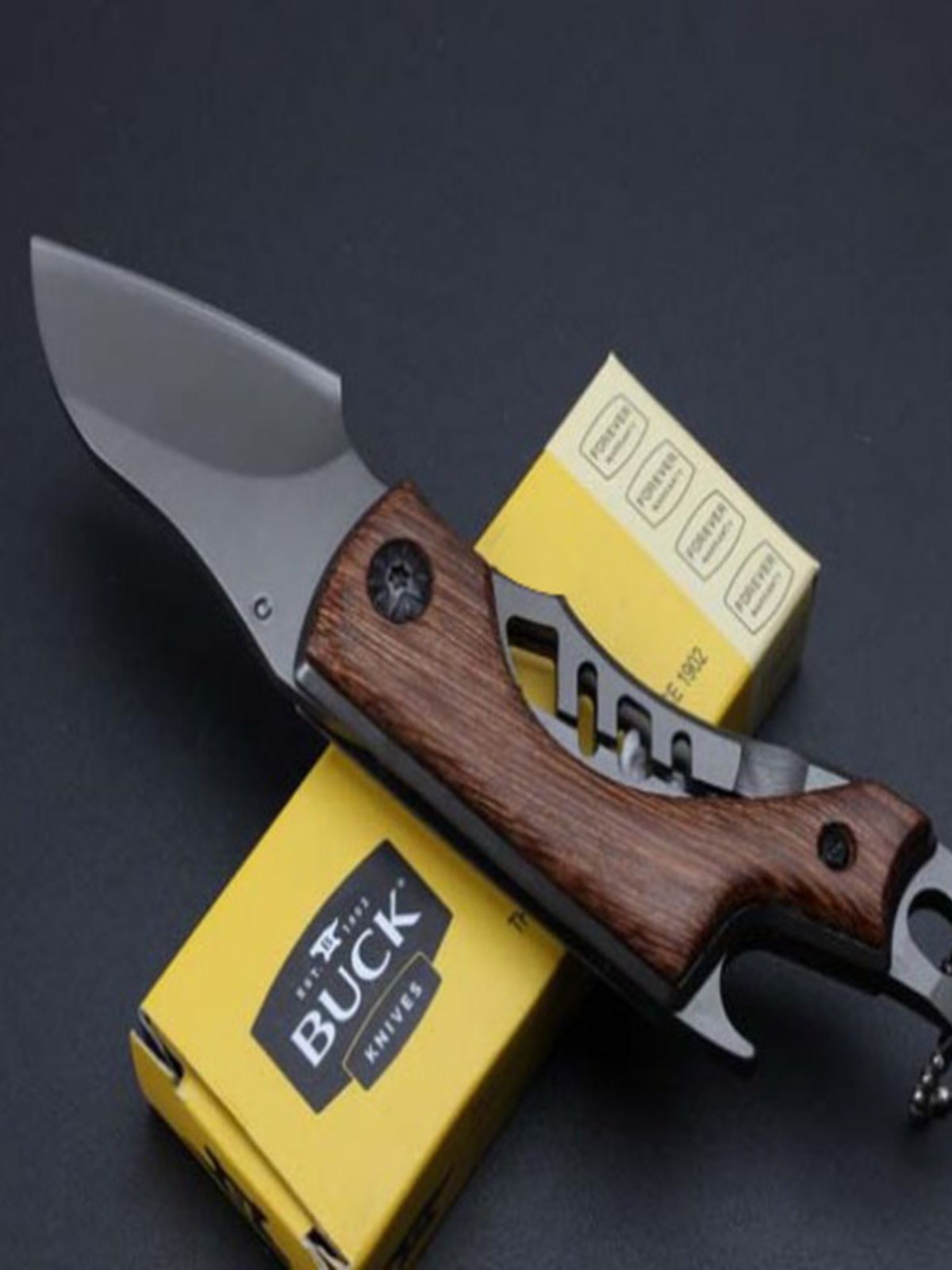 OPEN-AIR STAINLESS STEEL X65, MULTI-PURPOSE, HIGH-STRENGTH MINI-ARMOUR KNIFE, CAMPING AND FOLDING