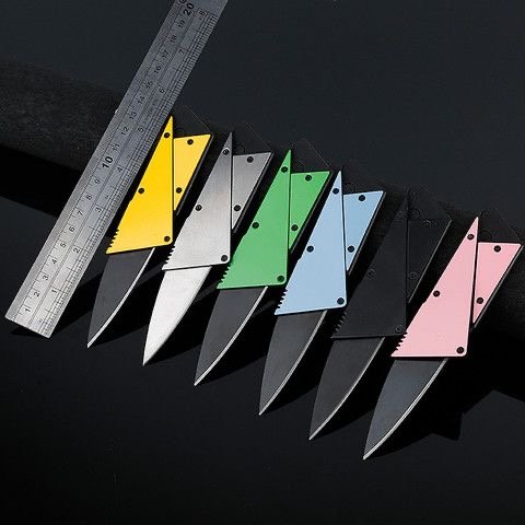 Net-red credit card folder, multi-purpose card knife, folded card knife, tool card, gift card