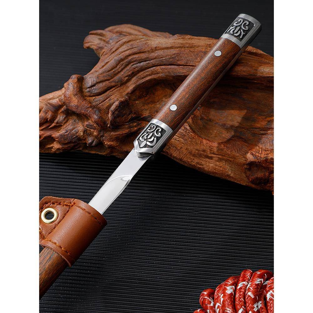 With a barrel knife and a high-hard fruit knife outside, he'd take a hand and put a meat knife in his home with a one-size-fits-all tea knife to make a camper