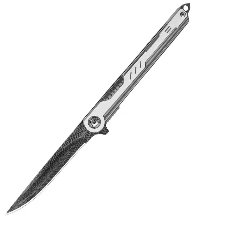 THE GUILLOTINE M390-GRAIN FOLDING KNIFE, CAMPING OUTSIDE, BAGKNIFE, HAND-HELD FRUIT KNIFE