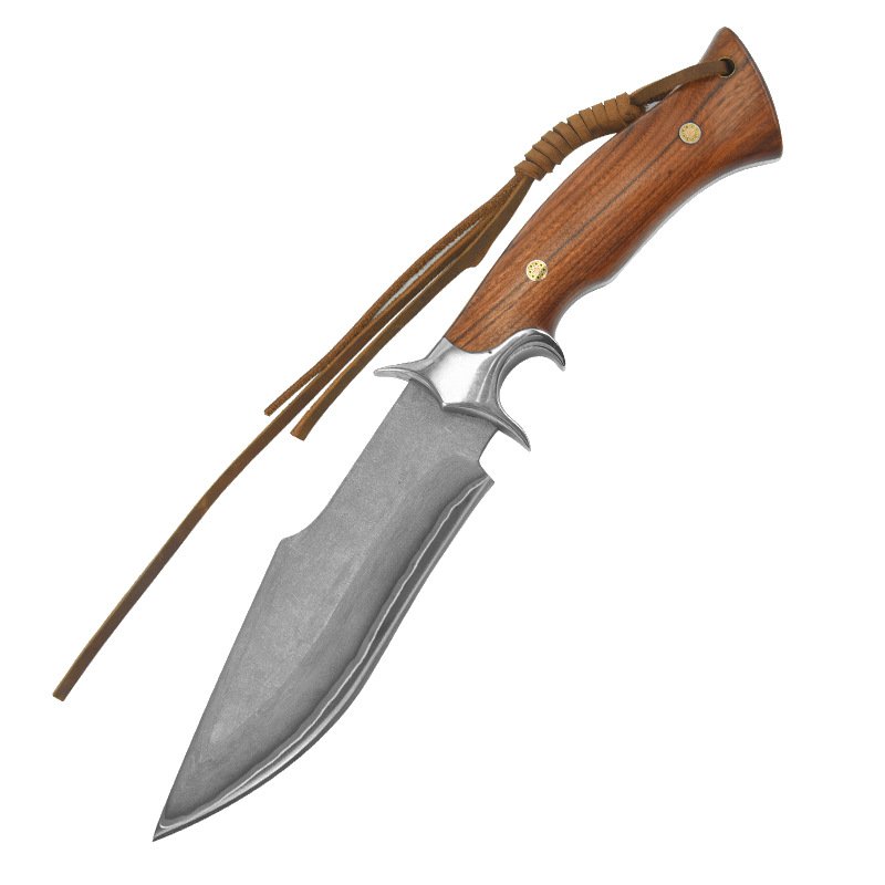 Three steel field knives, hand-to-hand knife-slash camping with a straight knife and a fruit knife