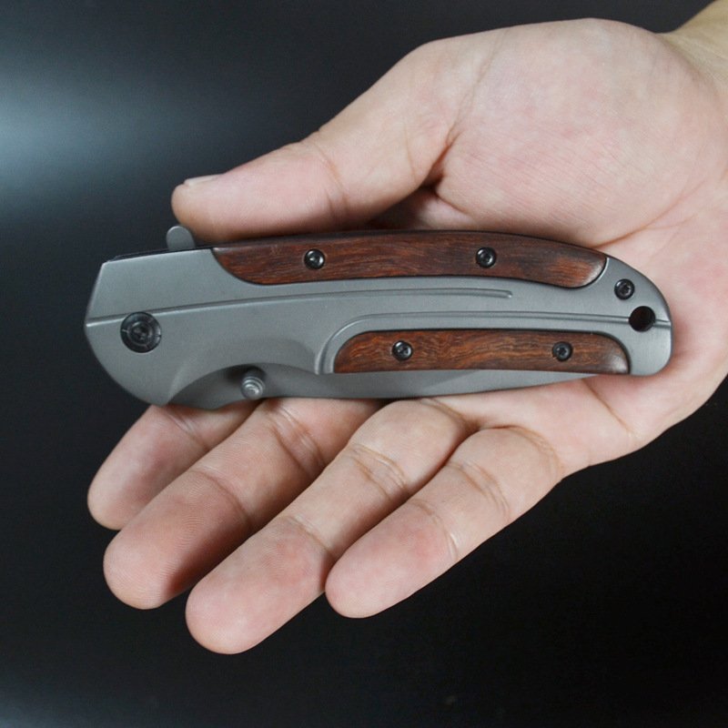 A small knife, a high-heavy outsider, multi-purpose knife, a folding knife, and a fruit knife