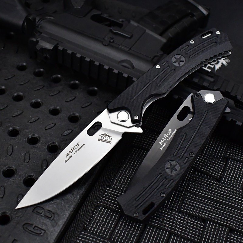 RUSSIAN HOCK EXTERIOR FOLDING KNIFE, D2 STEEL SHARP, SLASHING A FIELD KNIFE
