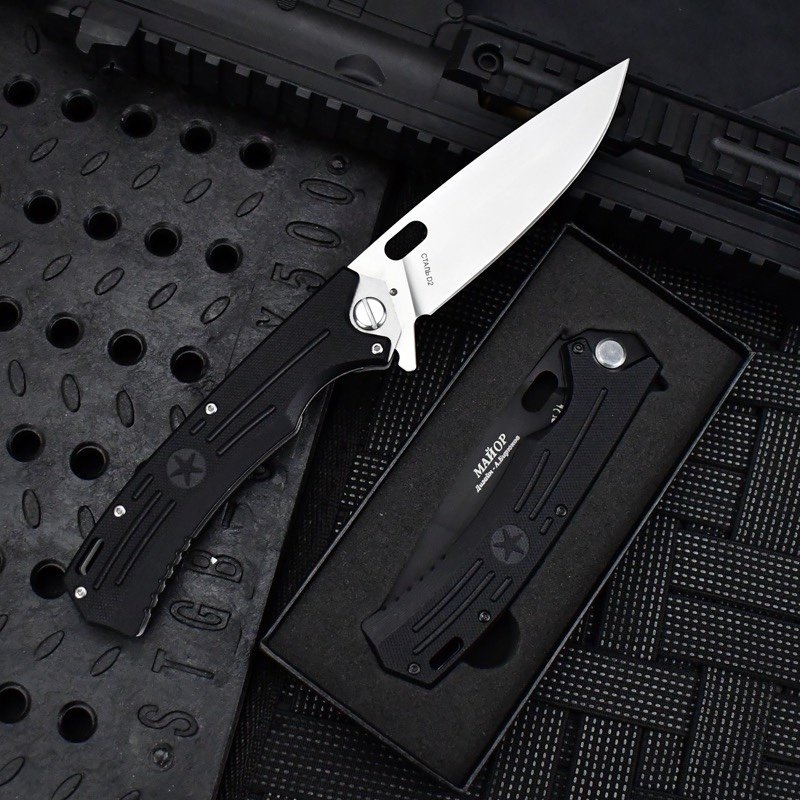 RUSSIAN HOCK EXTERIOR FOLDING KNIFE, D2 STEEL SHARP, SLASHING A FIELD KNIFE