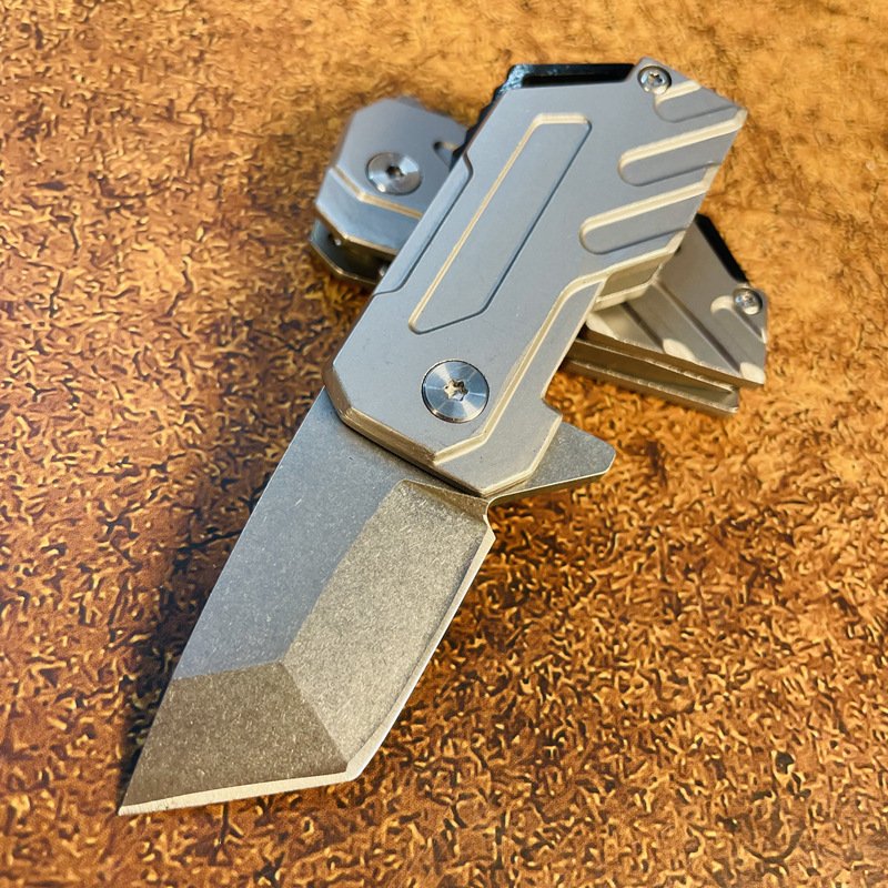 OUTSIDE EDC TOOL KNIFE WITH D2 STEEL FOLDER FIELD CAMPING EQUIPMENT WITH MINI KEY KNIFE