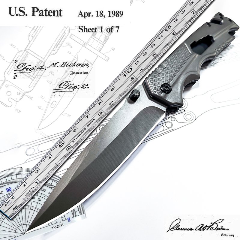 The camper's life knife was accompanied by a sharp, high-strength folding knife, an outdoor survival knife with a body-proof fruit knife