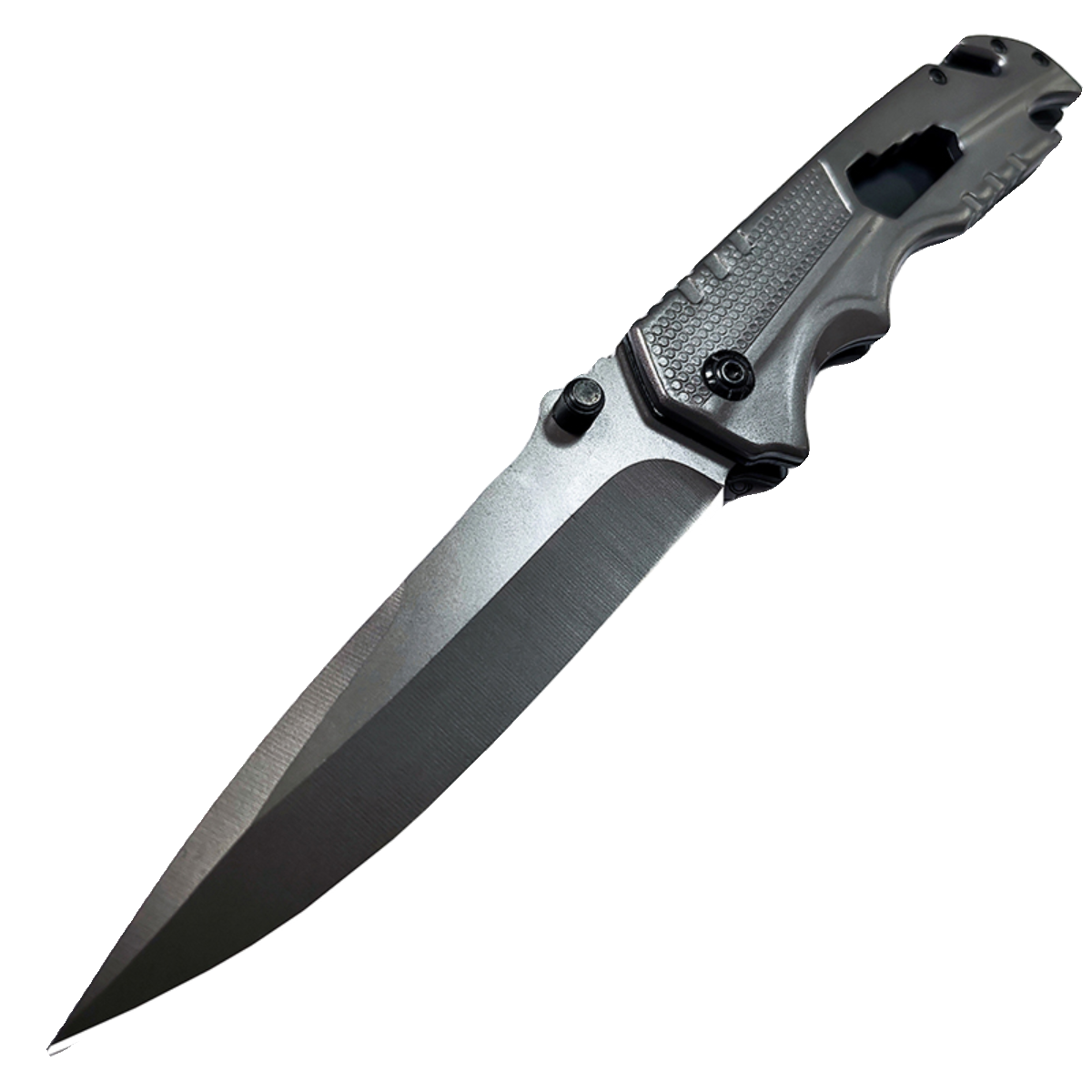 The camper's life knife was accompanied by a sharp, high-strength folding knife, an outdoor survival knife with a body-proof fruit knife