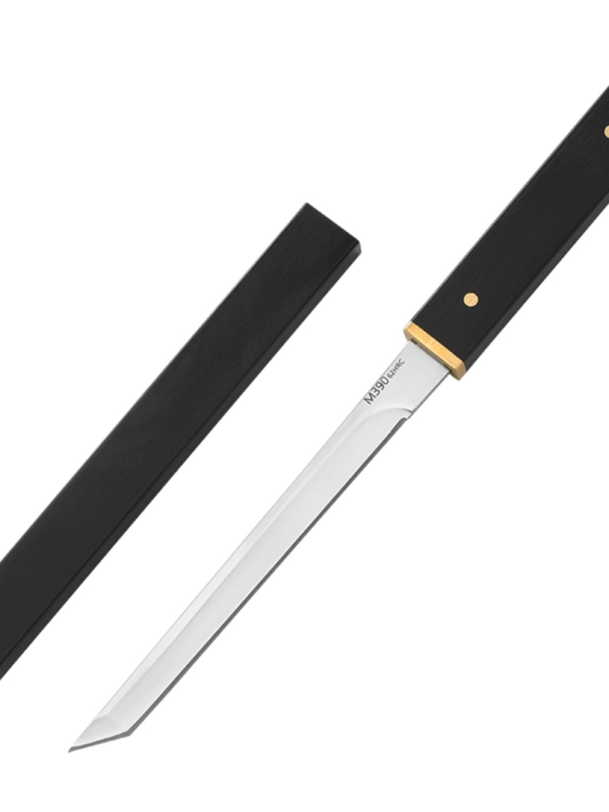 An open-air knife with a portable knife in a car