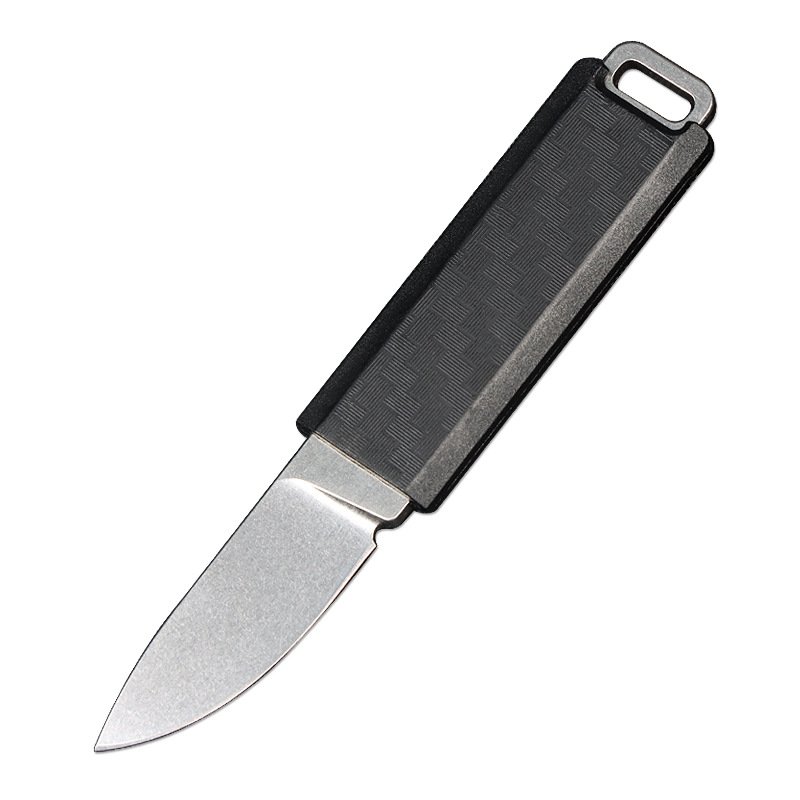 The camper with a field knife, 2425, a life knife, a one-size-fits-all knife and a stainless steel fruit knife