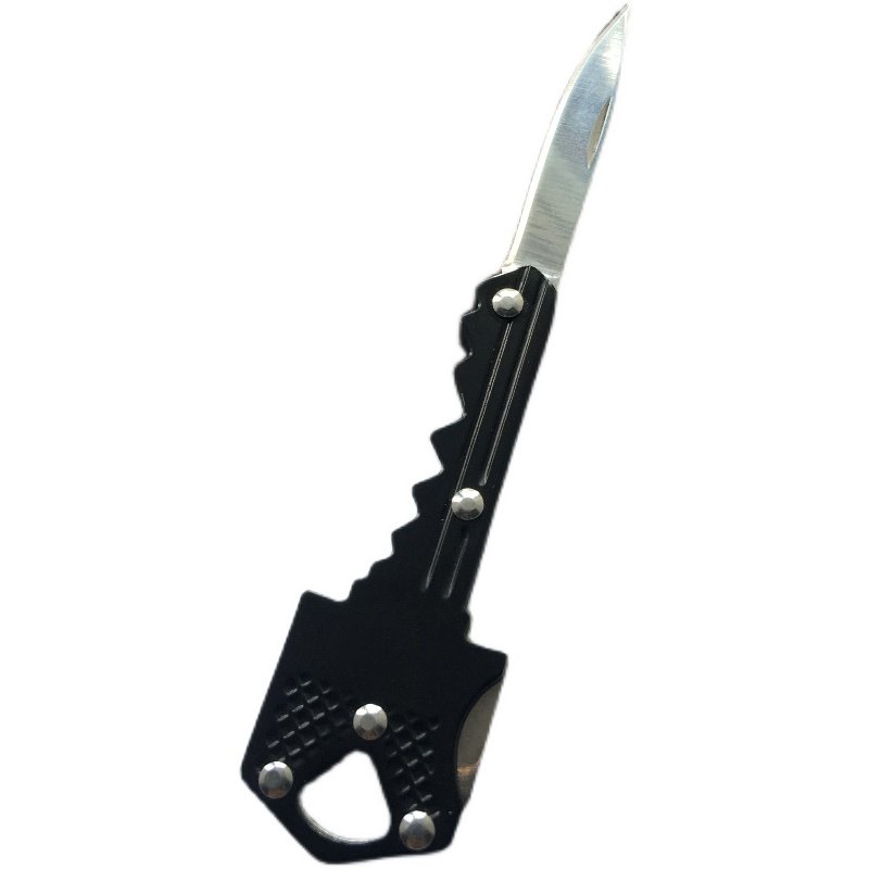 All steel mini-key knives folding multi-purpose keys to camp with more tools