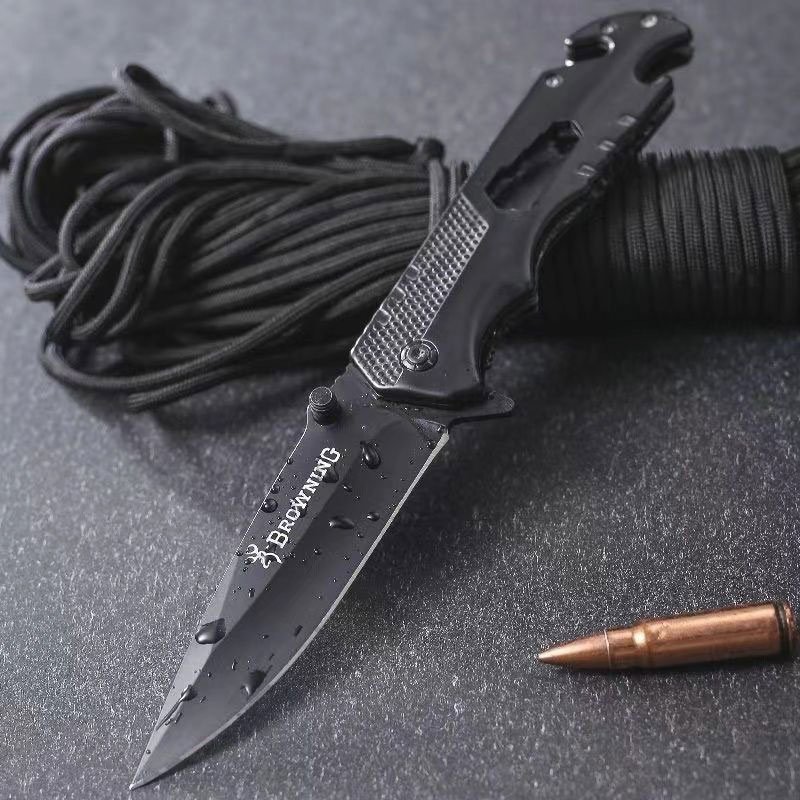 An outdoor multi-purpose knife with a high-strength sharp knife to catch fish
