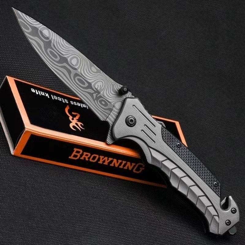 Field multi-purpose survival knife, portable, folded, high-strength imported military engineer than first self-defense knife