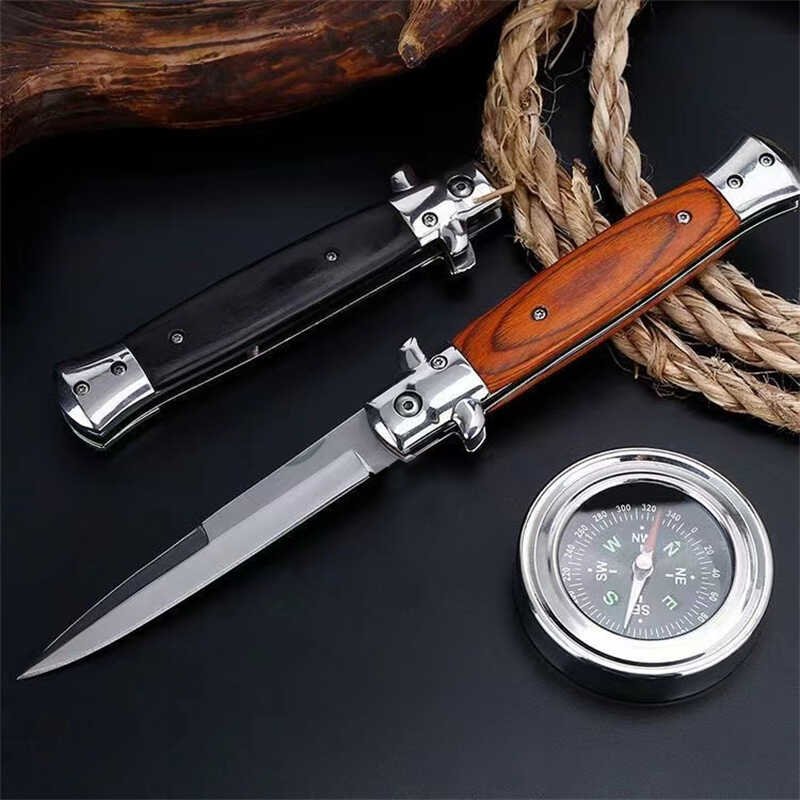 Lives in the open, with a sharp, hard-cut steel pocket knife, a fruit knife and a small knife