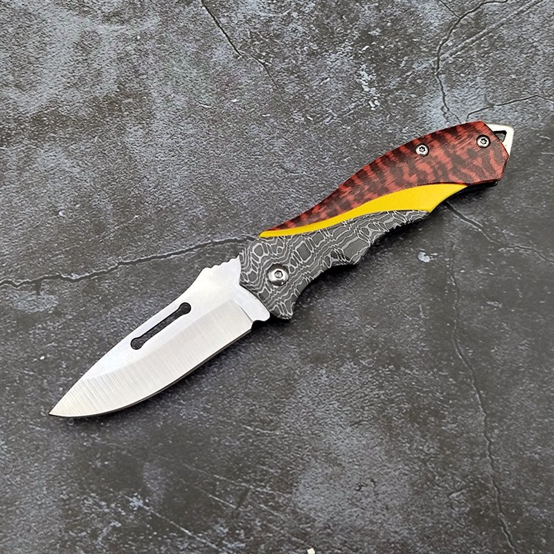 Camping mini-cubs open a box of machete-capable, stainless steel-high-hards for family