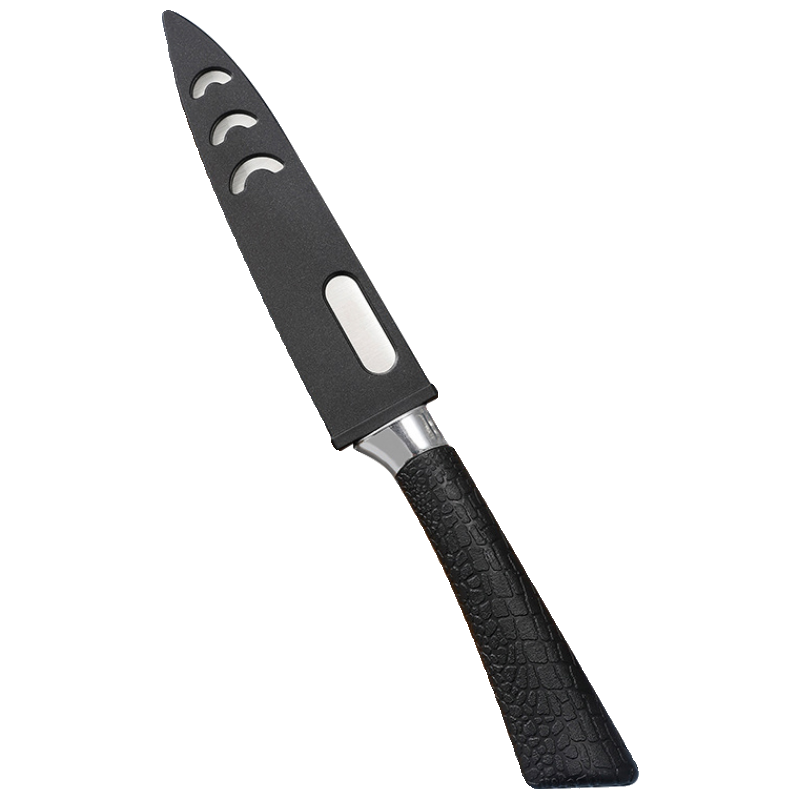 The fruit knife used a stainless steel cutter to cut a guacamole with a small knife for the rental of a home