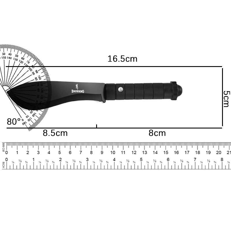 I'll use a small knife outside the house to camp with a fruit knife
