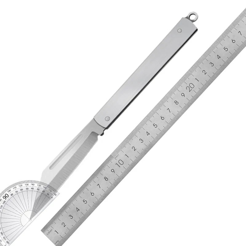 A multi-purpose knife carries a key to lock on your folding knife