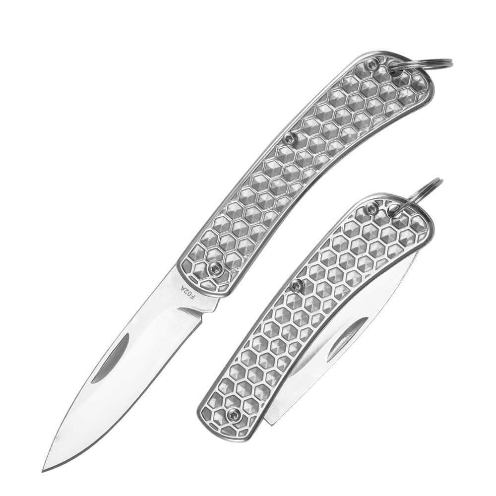 All steel, no-locked pocket knife, skating mirror