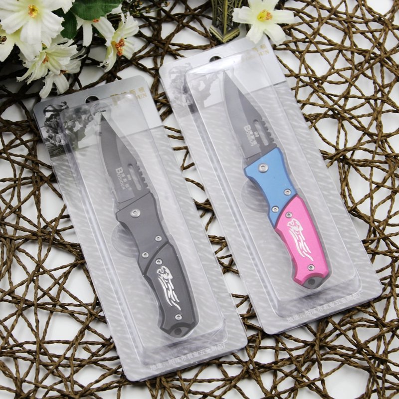 Boston's 950 folded fruit knife, camping with stainless steel knife, lady's self-defense knife, peeling knife