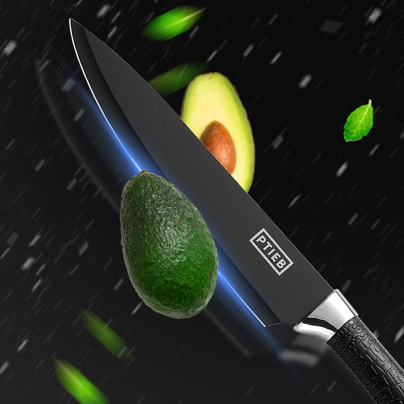 German fruit knife family with a sharp knife with a high-strength cut-melon cleavage for shaving students