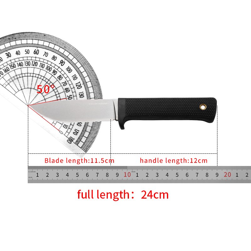 High-heavy outdoor knife with a field-protected, sharp knife in the wilderness