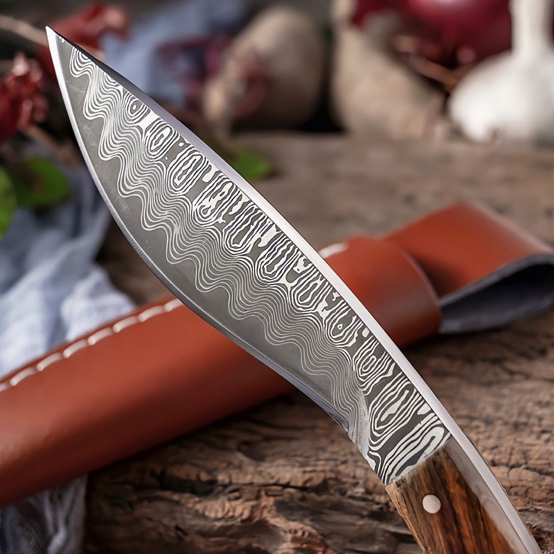 Inner Mongolian hands with their meat-eating cleavers on their way to camp with Nepalese-bottled machete and fruit