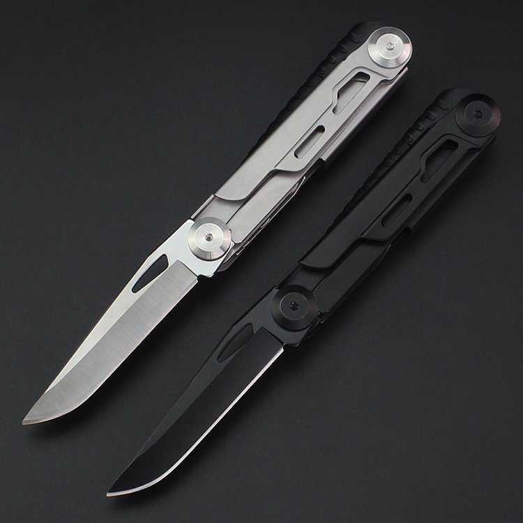 High-quality new steel-wide multi-purpose folding knife with a high-strength sharp blade with a knife