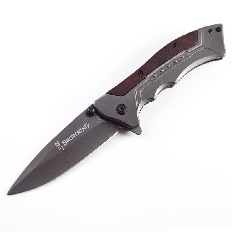The German outdoors tools camp in the wilderness and make a quick trip to the mountain with a small knife and a fruit knife