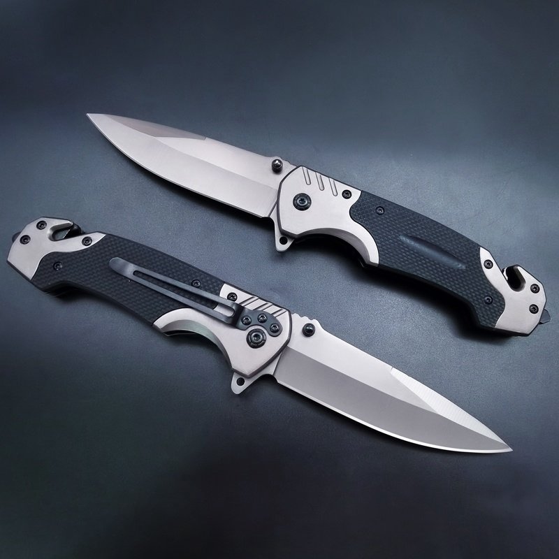 browning's little knife folder g10 handlers camping with a fruit knife and a field knife