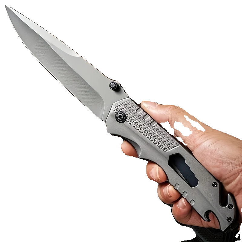 The whole steel-protected knife camped with a sharp knife to survive in the field