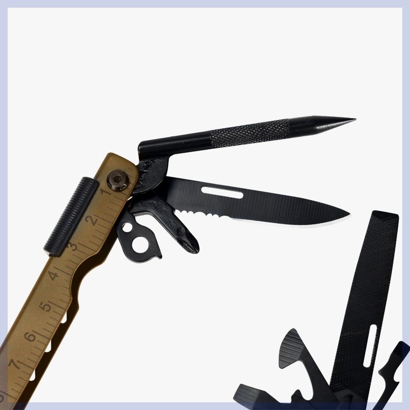 ORIGINAL OPEN-DOOR FOLDING TOOL, TACTICAL PLIER, CAMPING KNIFE, EDC MULTIFUNCTIONAL STRETCHER