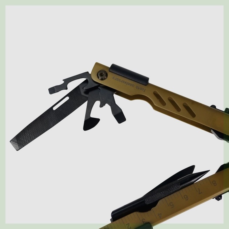 ORIGINAL OPEN-DOOR FOLDING TOOL, TACTICAL PLIER, CAMPING KNIFE, EDC MULTIFUNCTIONAL STRETCHER