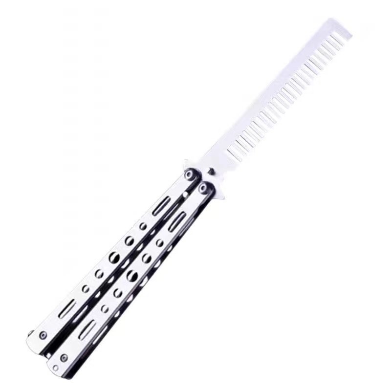 BUTTERFLY BLADES ARE UNOPENED AND COMBS ARE FOLDED