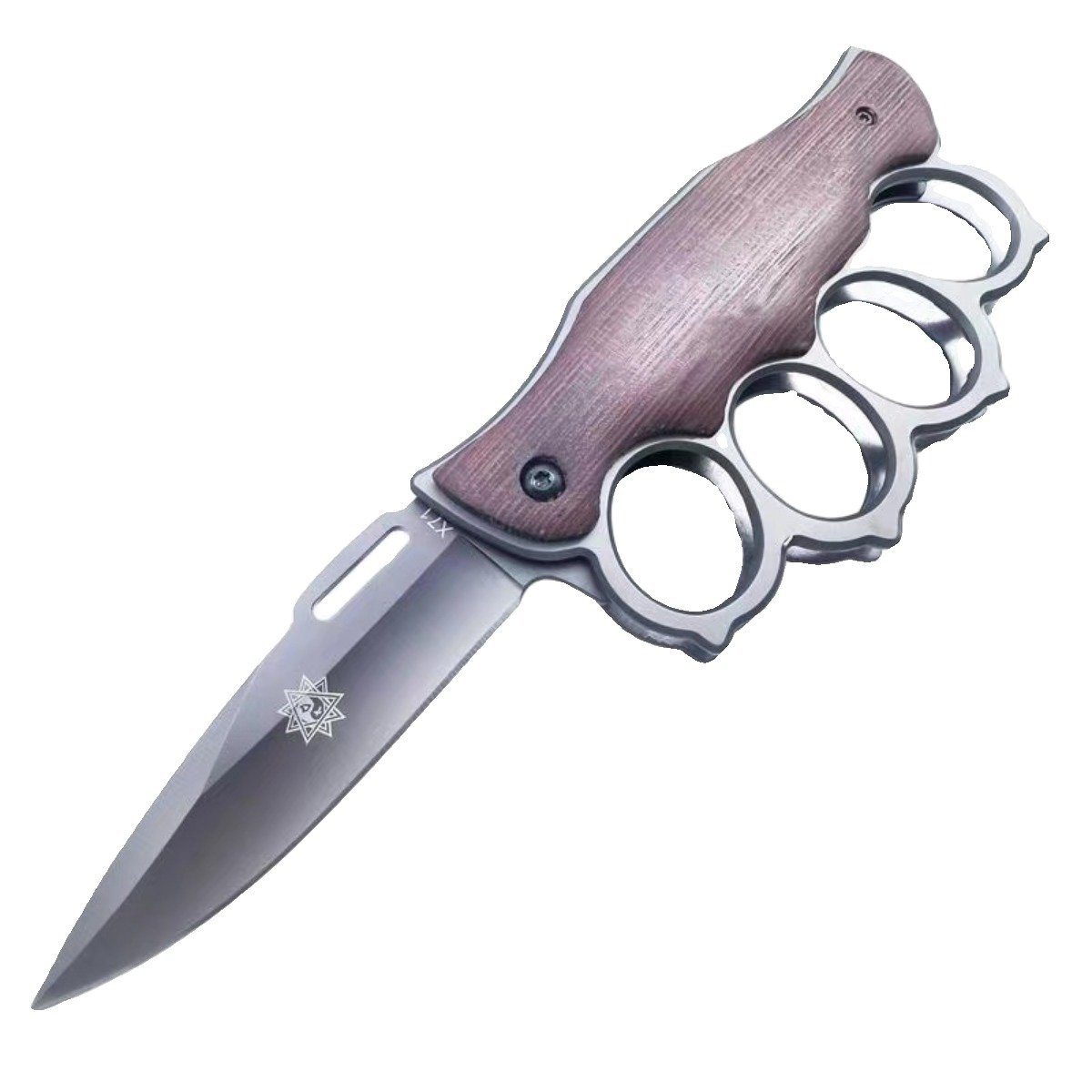 A small knife-breaker outside the window