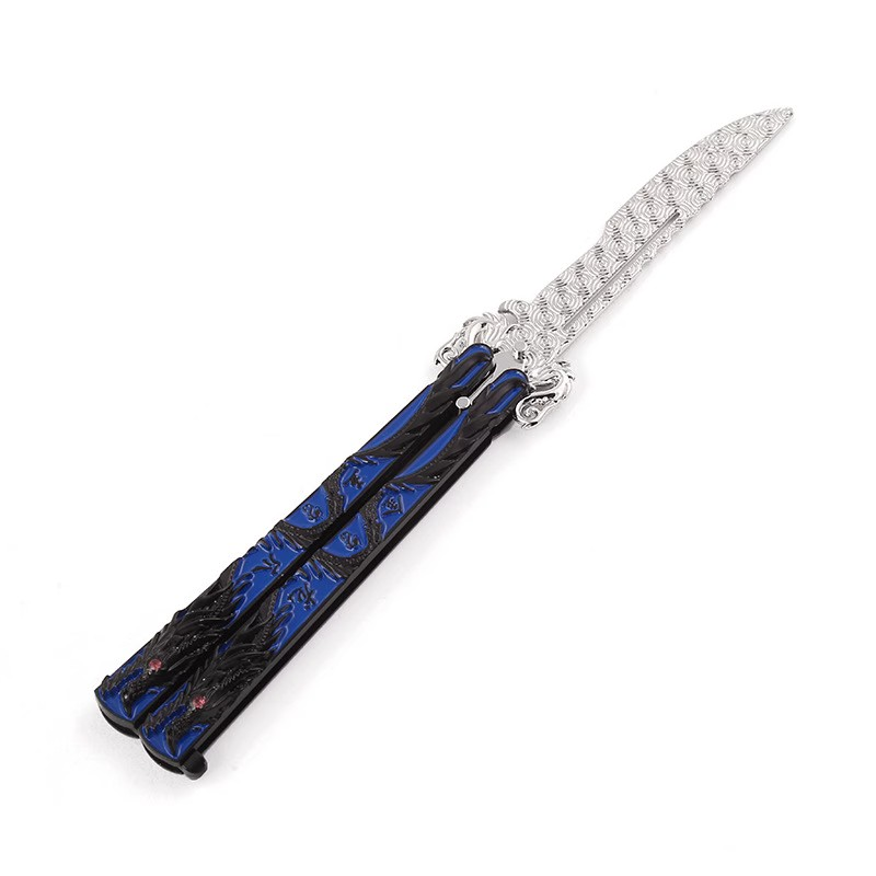butterfly blades around csgo training knife-shaft knife practice toy with butterflies