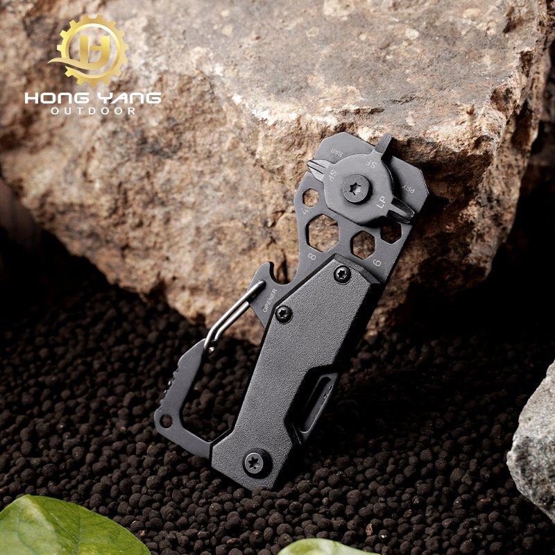 AN OUTDOOR MULTI-PURPOSE TOOL, A MINI-CADE EDC, WITH A HANDIWORK AND A DELIVERY KNIFE