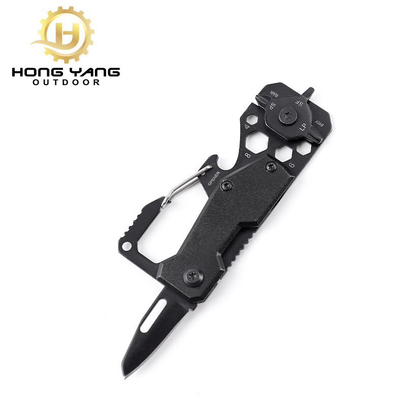 AN OUTDOOR MULTI-PURPOSE TOOL, A MINI-CADE EDC, WITH A HANDIWORK AND A DELIVERY KNIFE