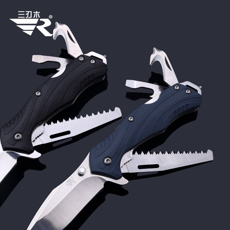 It's a double-edged double-edged fruit knife, a multi-purpose knife for the camp