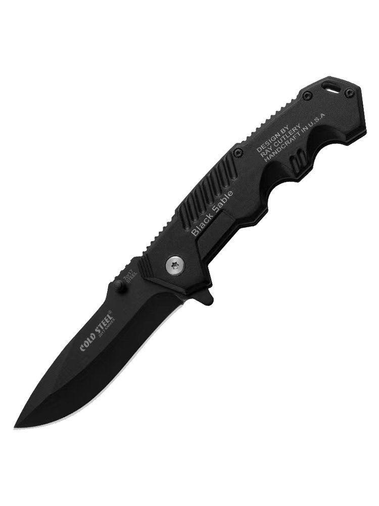 The multiple functions of a field camping knife can be folded with a high-strength self-defense knife