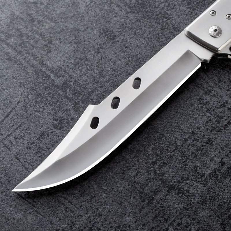 Yangjiang hand-to-hand folding knife with a high-strength blade and a small knife to fold a fruit knife at the top of the picnic house